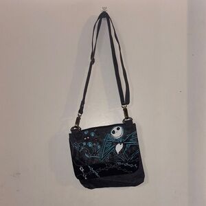 Disney Black and Blue Crossbody Bag with Glossy Finish
